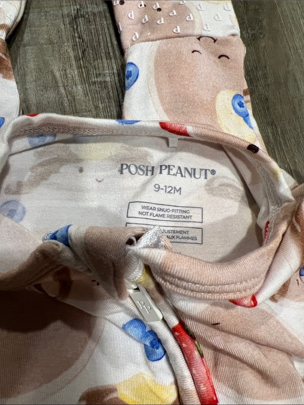Posh Peanut Pancakes convertible one piece size 9-12M - Picture 7 of 7